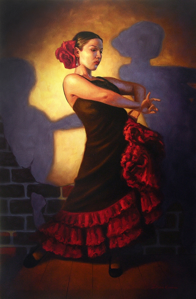 Spanish Rose<br>24x36 inch<br>oil on canvas<br>no frame<br>$8,000