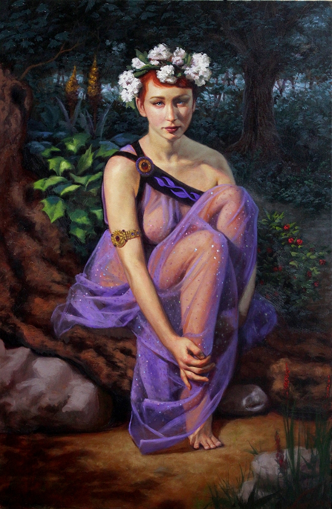 Titania, Queen of the Fairies<br>24x30 inch<br>oil on canvas<br>no frame<br>$12,000