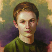 oil portrait of a boy