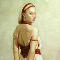 oil portrait of young lady